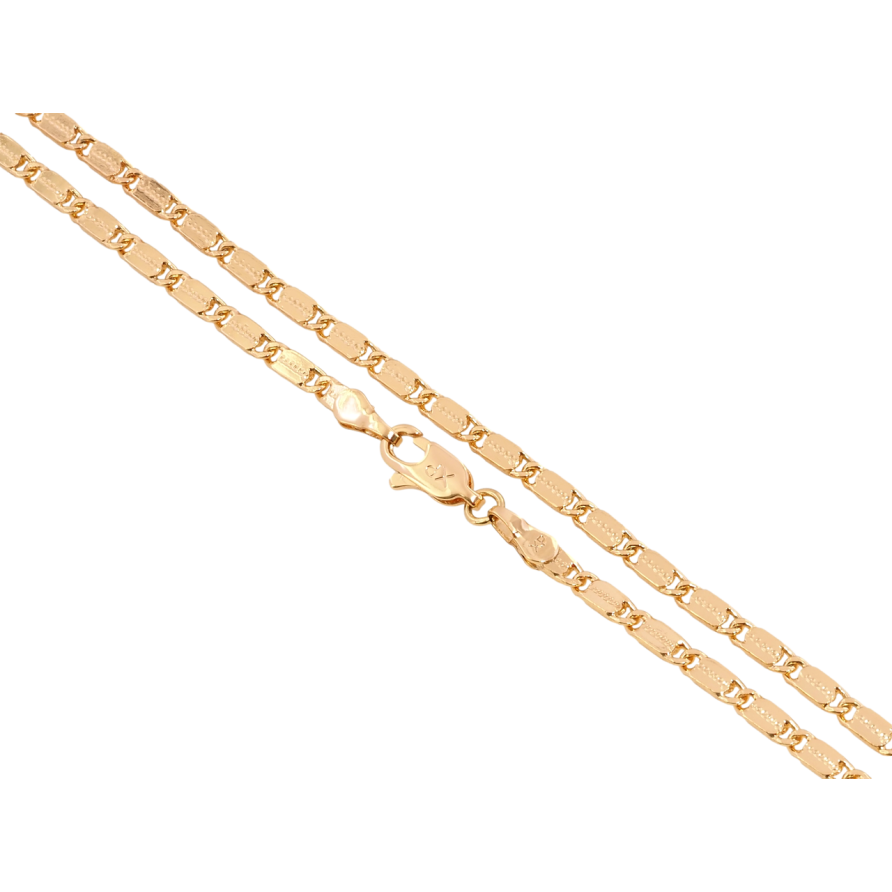 Цепочка Xuping Позолота 18K Плетение Морская цепь длина 44см х 3мм фото №1