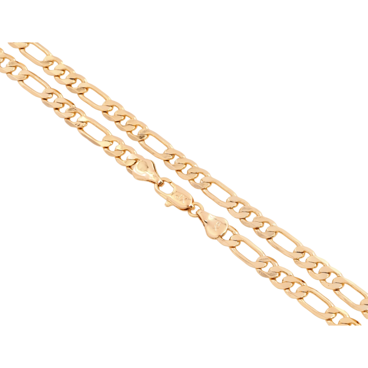 Ланцюжок Xuping Позолота 18K Плетіння Фігаро довжина 49см х 5мм фото №11