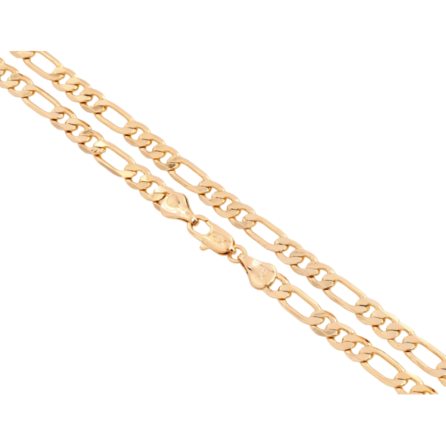 Ланцюжок Xuping Позолота 18K Плетіння Фігаро довжина 49см х 5мм фото №1