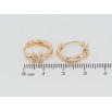 Серьги Xuping M&L Цвет 18K колечки Декоративный узор с цирконием фото №2