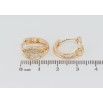 Серьги Xuping M&L Цвет 18K колечки Инкрустация цирконием фото №2