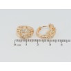 Серьги Xuping M&L Цвет 18K колечки Узор бантики с цирконием фото №2