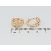 Серьги Xuping M&L Цвет 18K колечки Узор сердечки с цирконием фото №2
