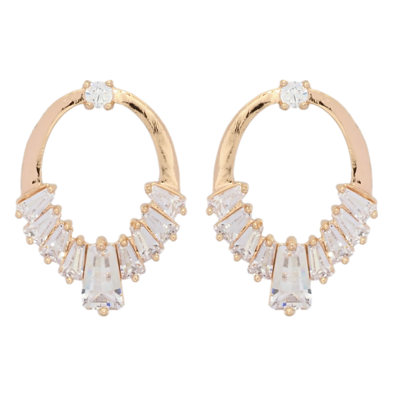 Серьги Xuping M&L Цвет 18K пусеты Узор с цирконием фото №1