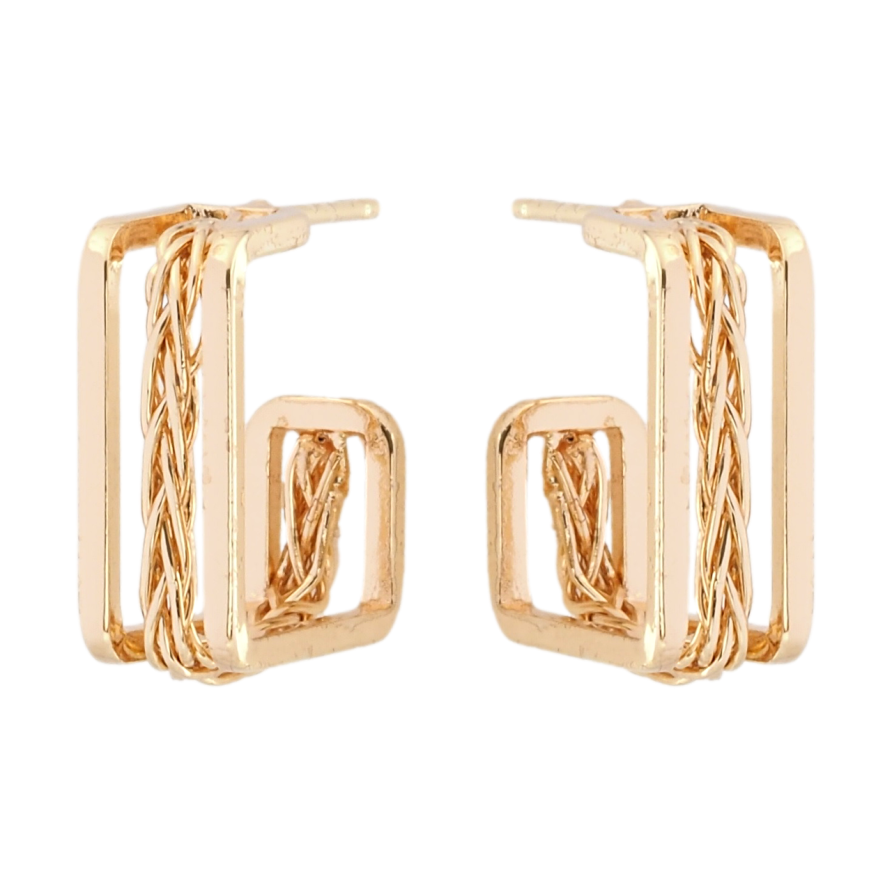 Серьги Xuping M&L Цвет 18K пусеты Декоративные дуги фото №1