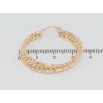 Серьги Xuping M&L Цвет 18K кольца (конго) Декоративный узор ø 3.5см фото №2