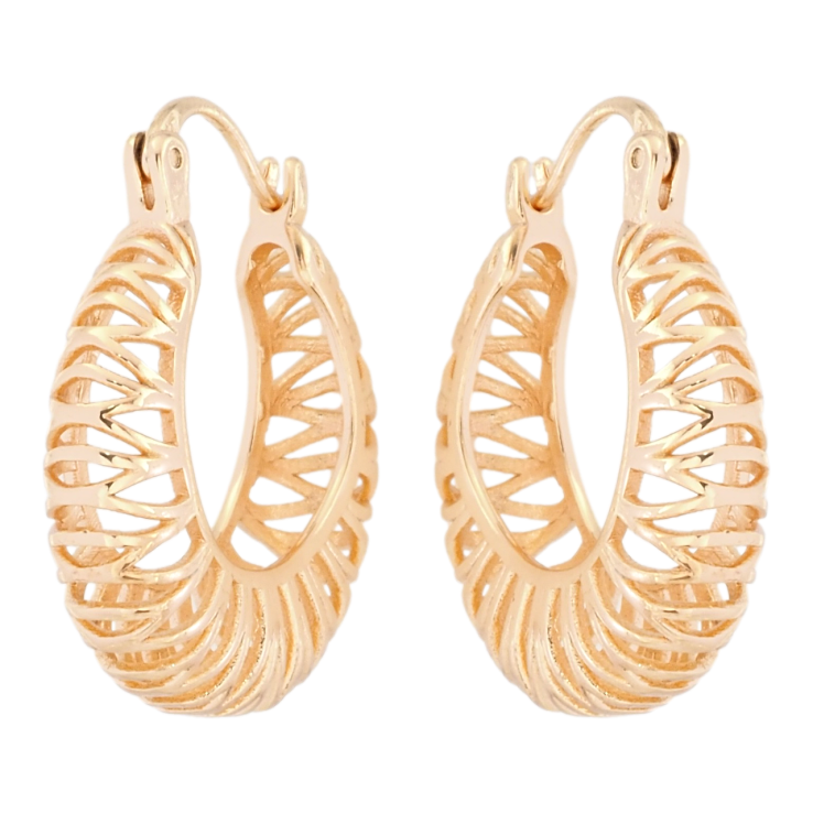 Сережки Xuping M&L Колір 18K замок-шпилька Різьблений орнамент фото №12 Сережки Xuping M&L Колір 18K замок-шпилька Різьблений орнамент фото №12