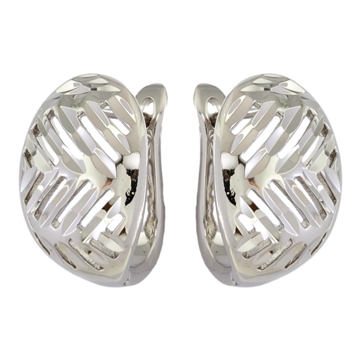 Серьги Xuping Родий английский замок Резной орнамент фото №21