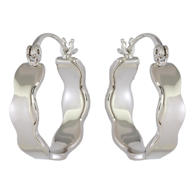 Сережки Xuping Родій замок-шпилька Фігурні колечка фото №2