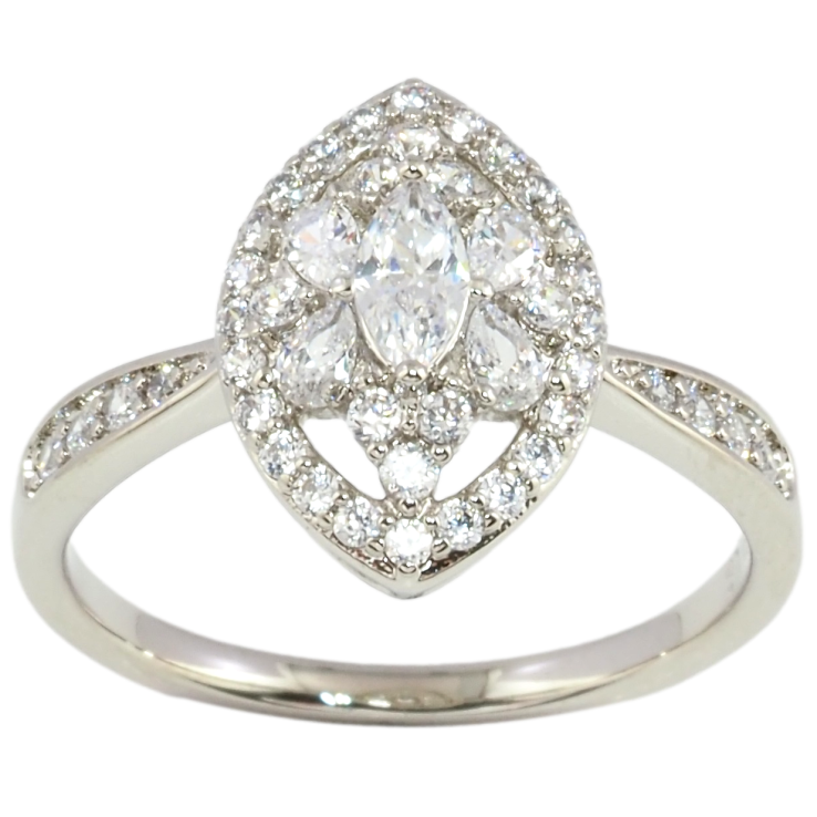 Каблучка Xuping Родій Інкрустація цирконієм фото №6