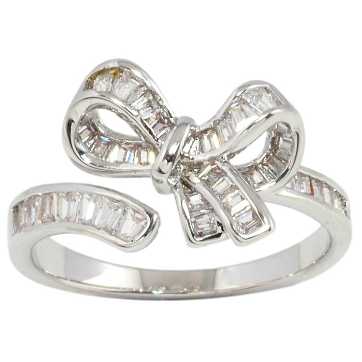 Каблучка Xuping Родій Бант з цирконієм фото №12