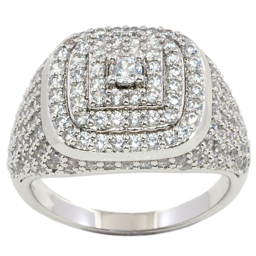 Перстень Xuping Родій Інкрустація цирконієм фото №1 Перстень Xuping Родій Інкрустація цирконієм фото №1