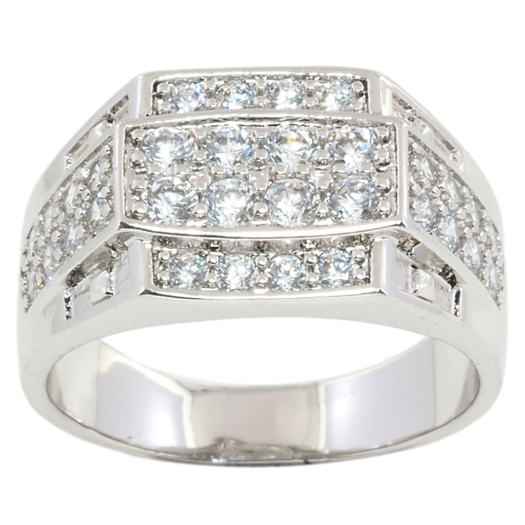 Перстень Xuping Родій Інкрустація цирконієм фото №8 Перстень Xuping Родій Інкрустація цирконієм фото №8