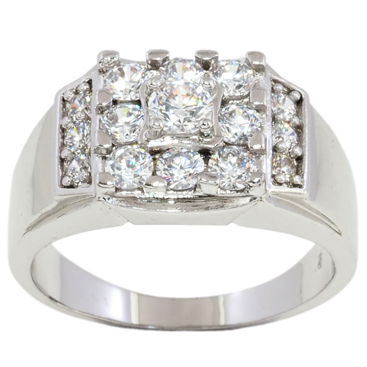 Перстень Xuping Родій Інкрустація цирконієм фото №10 Перстень Xuping Родій Інкрустація цирконієм фото №10