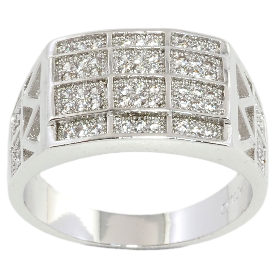 Перстень Xuping Родій Інкрустація цирконієм фото №1 Перстень Xuping Родій Інкрустація цирконієм фото №1