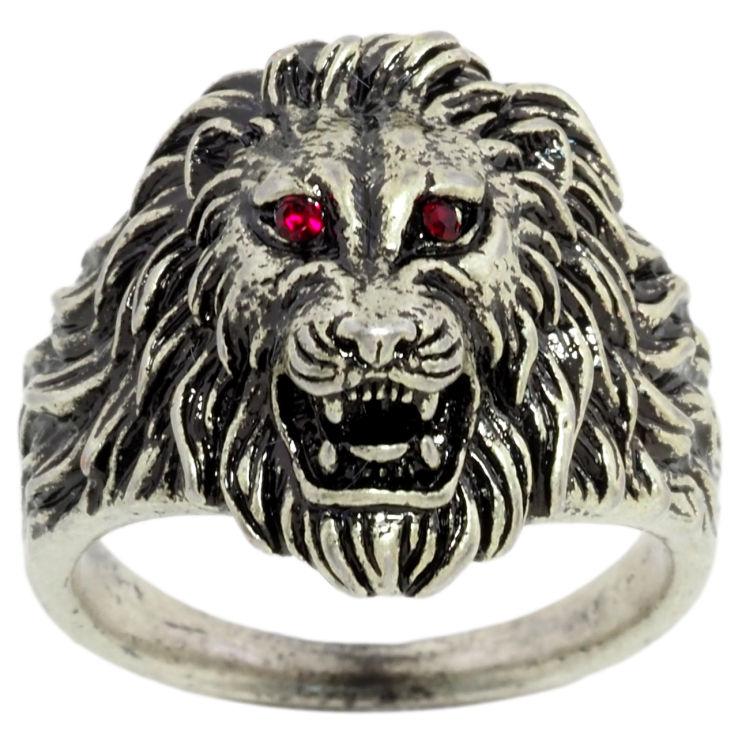 Перстень Xuping Родій Лев, імітація чорненого срібла фото №25 Перстень Xuping Родій Лев, імітація чорненого срібла фото №25