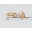 Сережки Xuping Позолота 18K англійський замок Декоративні квіточки з цирконієм фото №2