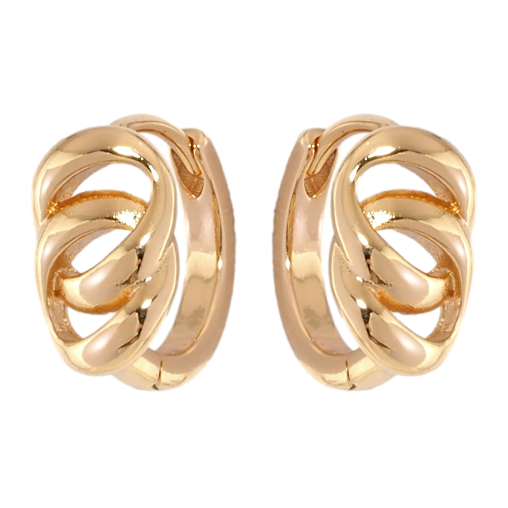 Серьги Xuping Позолота 18K колечки Декоративный узор фото №18