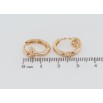 Сережки Xuping Позолота 18K колечка Завитки фото №2