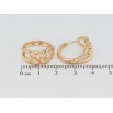 Сережки Xuping Позолота 18K колечка Візерунок ланцюжок фото №2