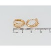 Серьги Xuping Позолота 18K колечки Резной узор фото №2
