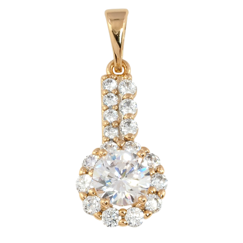 Кулон Xuping Позолота 18K Інкрустація цирконієм для ланцюжка до 5мм фото №1