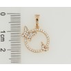 Кулон Xuping Позолота 18K Колечко з метеликами для ланцюжка до 5мм фото №2