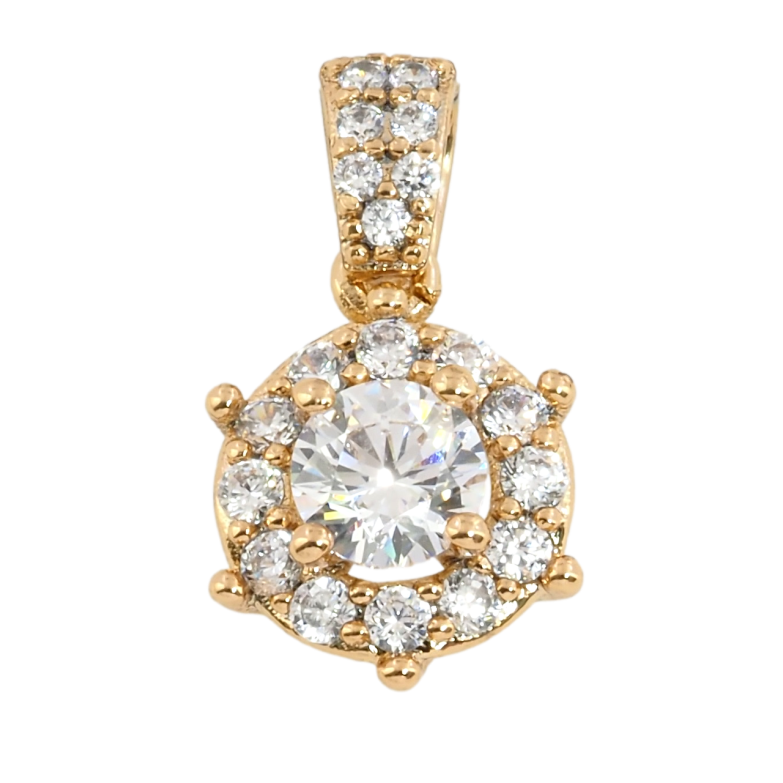 Кулон Xuping Позолота 18K Інкрустація цирконієм для ланцюжка до 3 мм фото №1