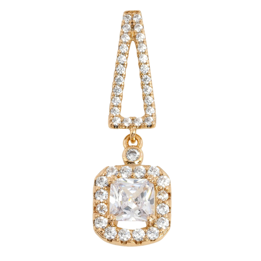 Кулон Xuping Позолота 18K Підвіска з фіанітом і цирконієм для ланцюжка до 4мм фото №1