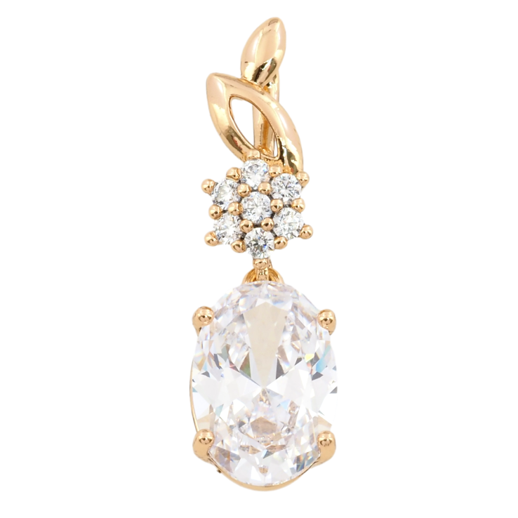 Кулон Xuping Позолота 18K Підвіска з фіанітом для ланцюжка до 2мм фото №5