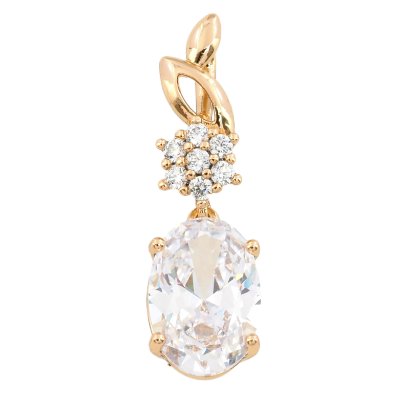 Кулон Xuping Позолота 18K Підвіска з фіанітом для ланцюжка до 2мм фото №1