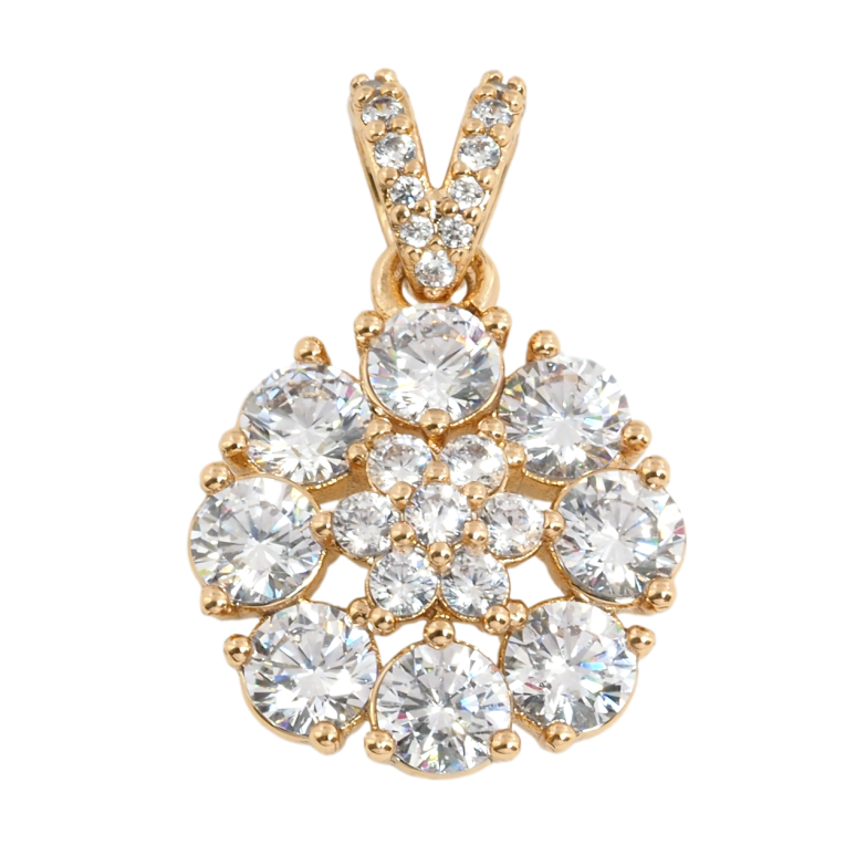 Кулон Xuping Позолота 18K Інкрустація цирконієм для ланцюжка до 3мм фото №1