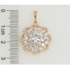 Кулон Xuping Позолота 18K Кришталева квітка для ланцюжка до 5мм фото №2