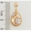 Кулон Xuping Позолота 18K Крапелька з квітковим візерунком для ланцюжка до 4мм фото №2