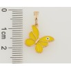 Кулон Xuping Позолота 18K Метелик з жовтою емаллю для ланцюжка до 5мм фото №2