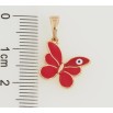 Кулон Xuping Позолота 18K Метелик з червоною емаллю для ланцюжка до 5мм фото №2