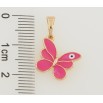 Кулон Xuping Позолота 18K Метелик з рожевою емаллю для ланцюжка до 5мм фото №2