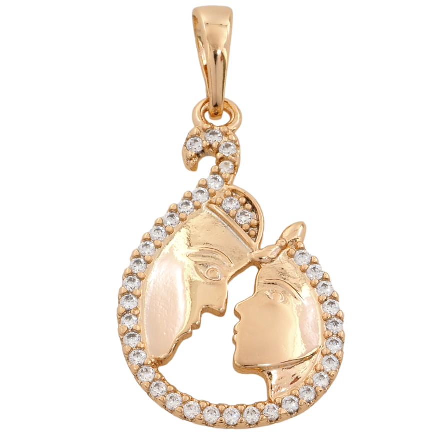 Кулон Xuping Позолота 18K Закохані для ланцюжка до 6мм фото №1