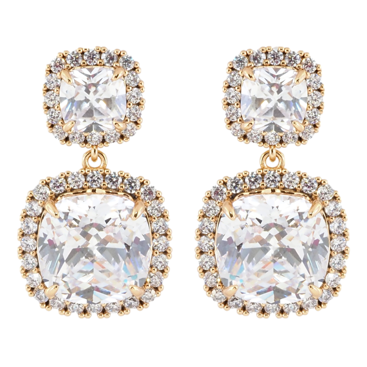 Серьги Xuping Позолота 18K пусеты Фианиты в обрамлении циркония фото №23 Серьги Xuping Позолота 18K пусеты Фианиты в обрамлении циркония фото №23