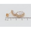 Серьги Xuping Позолота 18K пусеты Фианиты в обрамлении циркония фото №2
