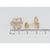 Сережки Xuping Позолота 18K пусети Квіточки з інкрустацією цирконієм фото №2 Сережки Xuping Позолота 18K пусети Квіточки з інкрустацією цирконієм фото №2