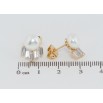 Серьги Xuping Позолота 18K пусеты Жемчужины с фианитами фото №2