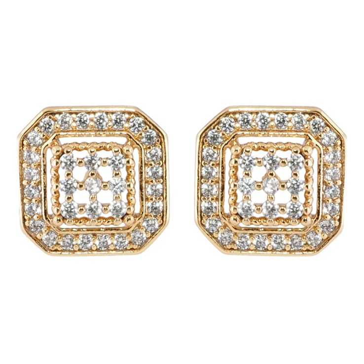 Серьги Xuping Позолота 18K пусеты Инкрустация цирконием фото №11 Серьги Xuping Позолота 18K пусеты Инкрустация цирконием фото №11
