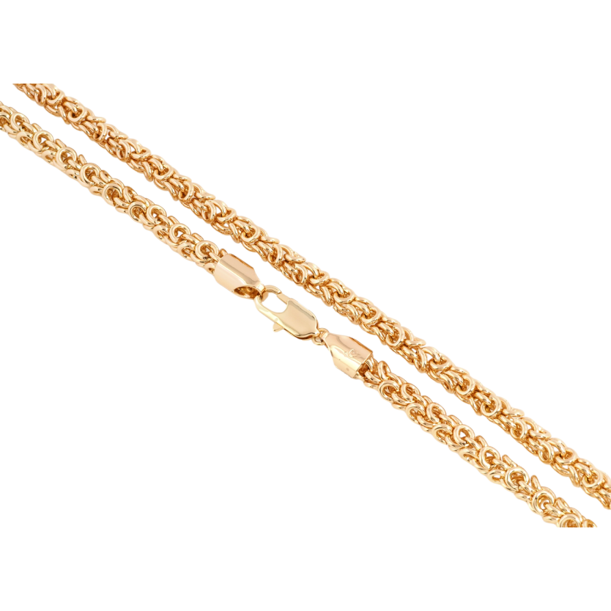 Цепочка Xuping Позолота 18K Плетение Византийское длина 50см х 6мм фото №1