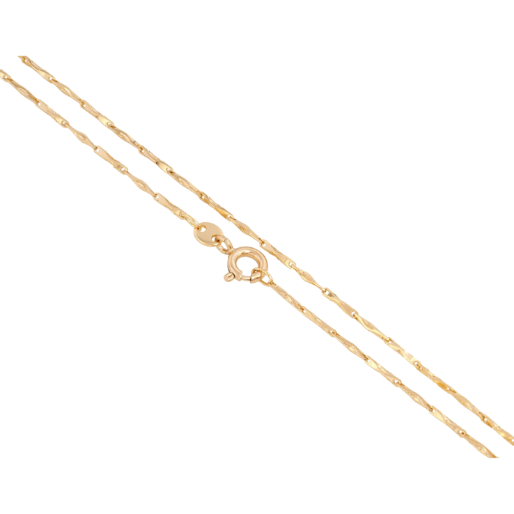 Ланцюжок Xuping Позолота 18K Плетіння Фантазійне довжина 45см х 1мм фото №4