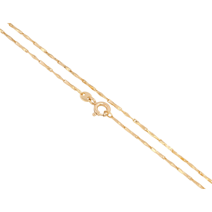 Ланцюжок Xuping Позолота 18K Плетіння Фантазійне довжина 45см х 1мм фото №1