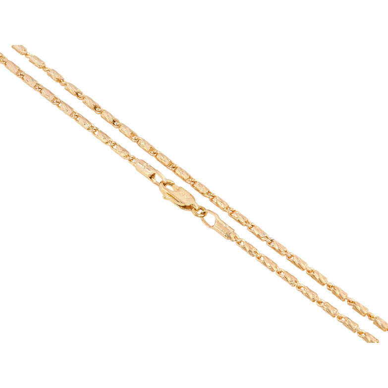 Цепочка Xuping Позолота 18K Плетение Фантазийное длина 45см х 2мм фото №1