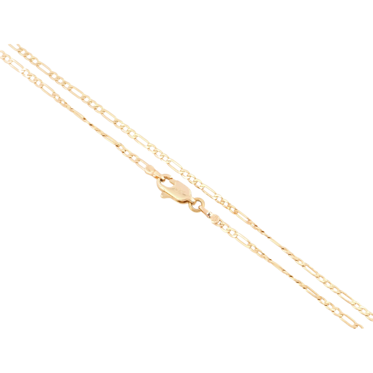 Ланцюжок Xuping Позолота 18K Плетіння Фігаро перекручене довжина 45см х 2мм фото №9