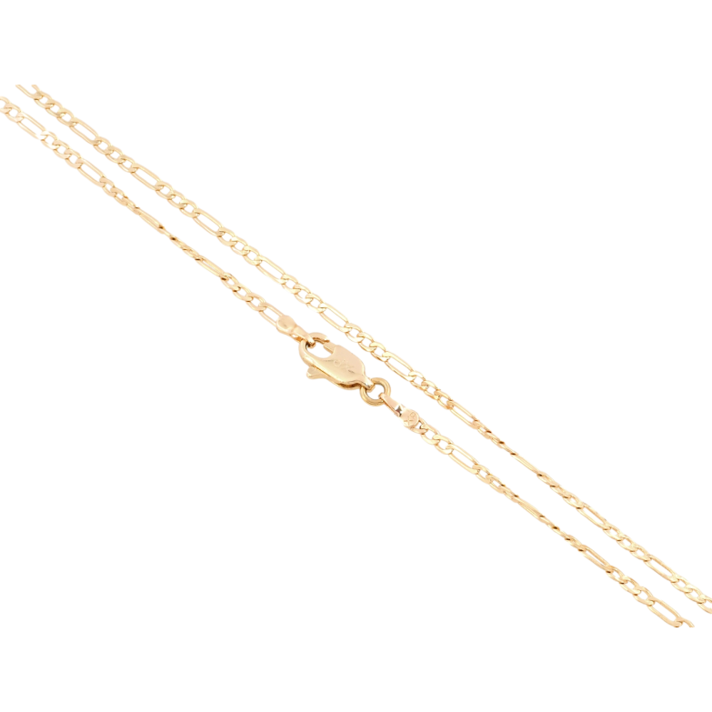 Цепочка Xuping Позолота 18K Плетение Фигаро перекрученное длина 45см х 2мм фото №1