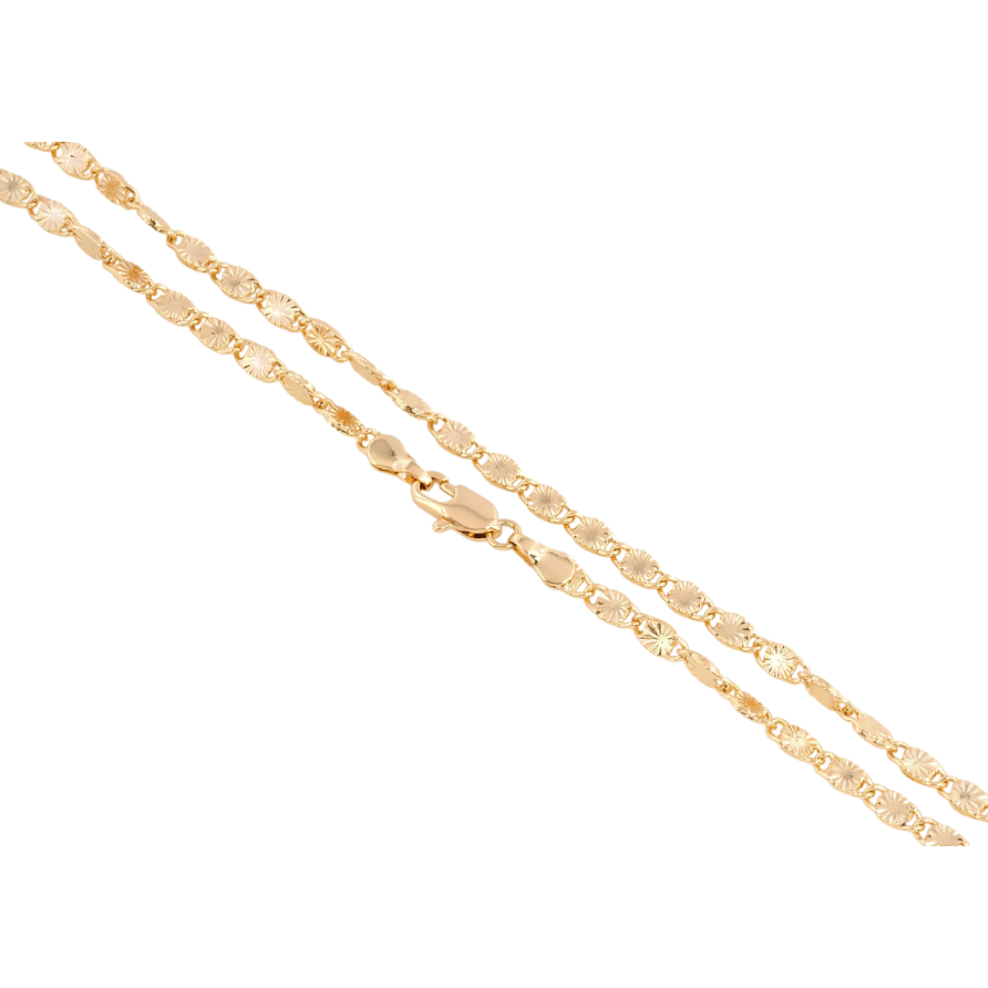 Ланцюжок Xuping Позолота 18K Плетіння Фантазійне перекручене довжина 45см х 3мм фото №1